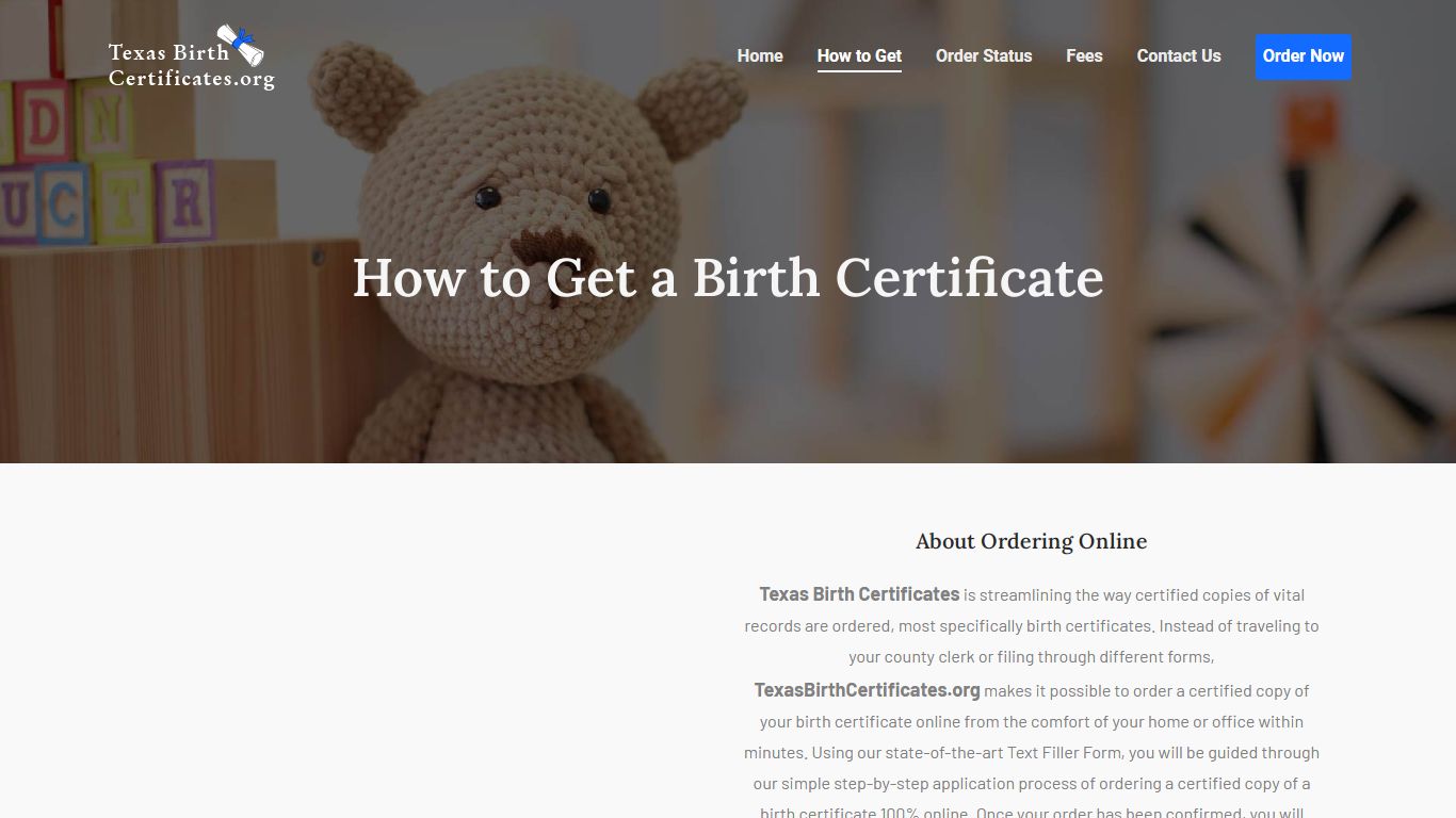 Order a Texas (TX) Birth Certificate Online - How to Get a Birth ...